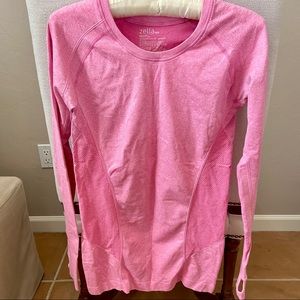 Zella Athletic Long Sleeve Pink Top